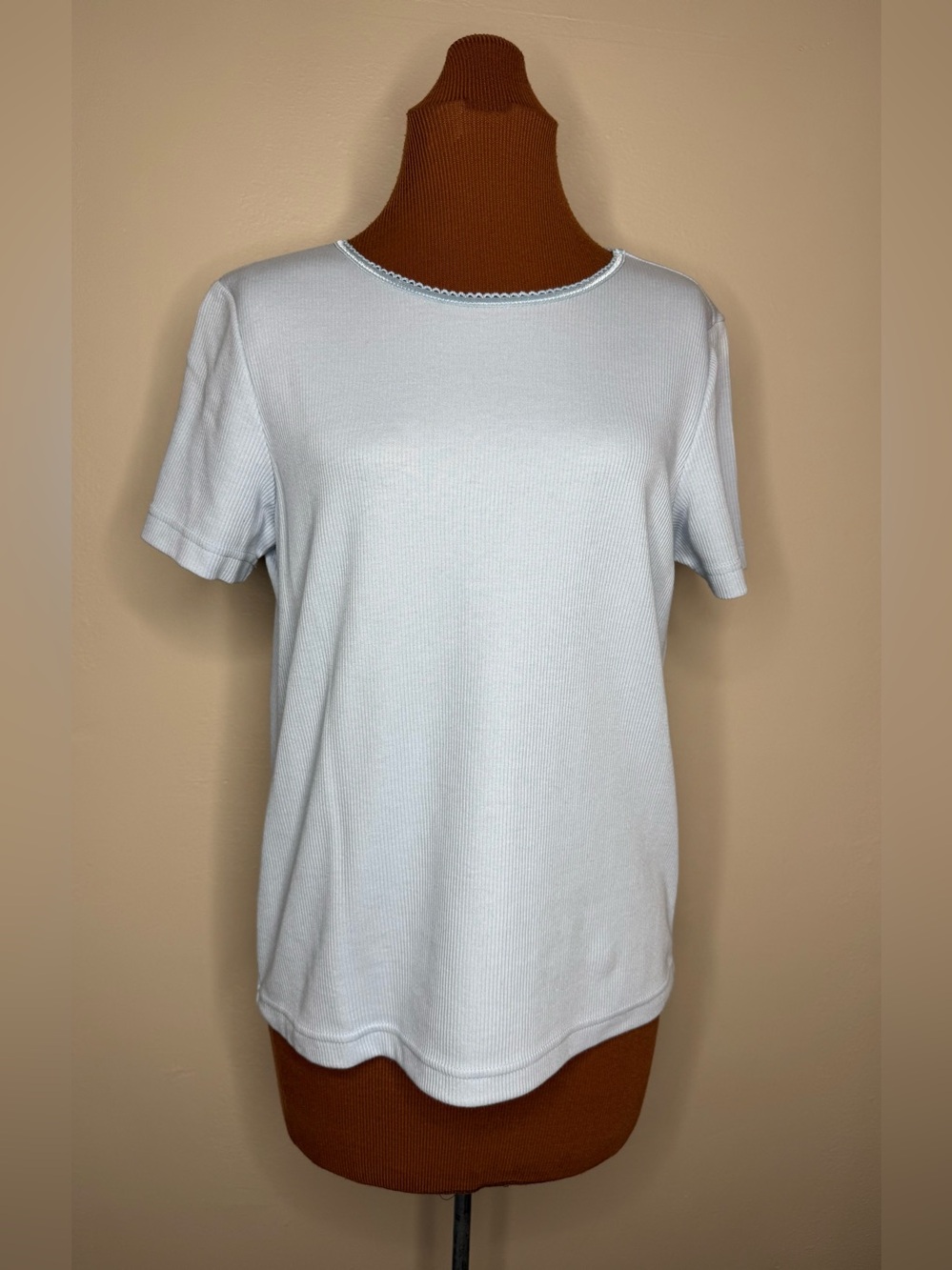 NWT Crazy Horse Light Blue Short-Sleeve Women's Top Size Medium